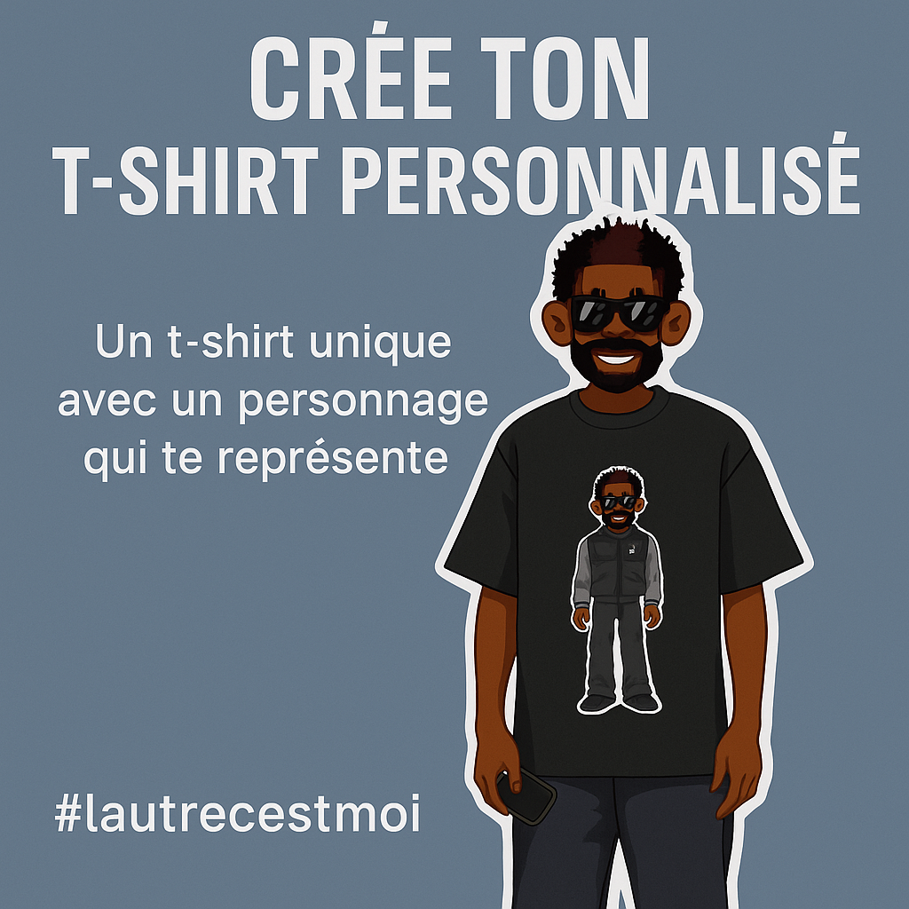 T-shirt Oversize  Unisex Personnalisable  "LAUTRECESTMOI" Limite